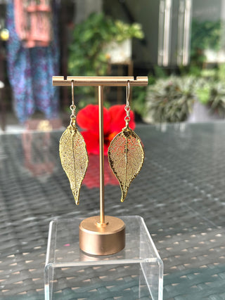 Naa korkor Leaf Earrings