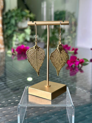 Aku Sika Leaf earrings