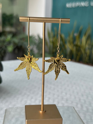 Ewura Sarfoa Leaf Earrings