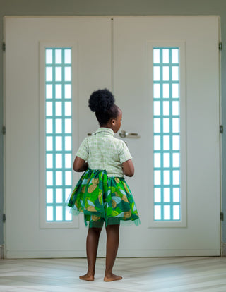 Saama Tulle Shirt Dress