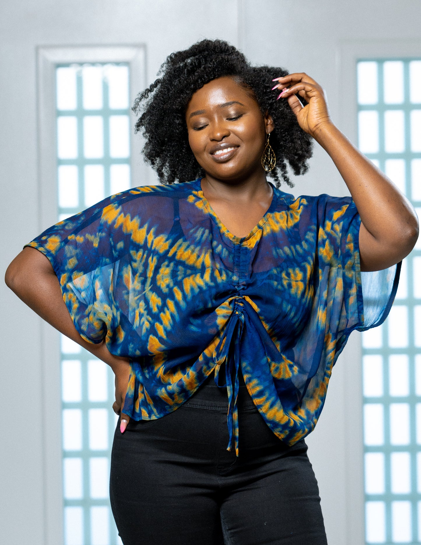 Akoto Aba Chiffon Top