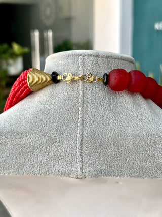 Ahoufe Adjubi Beaded Necklace