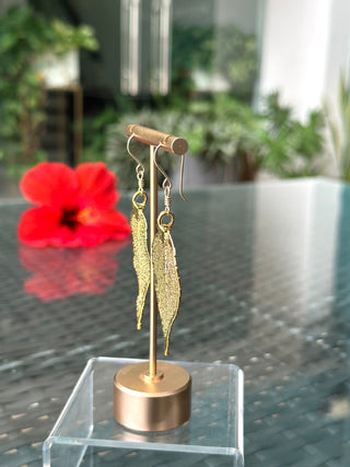 Naa korkor Leaf Earrings