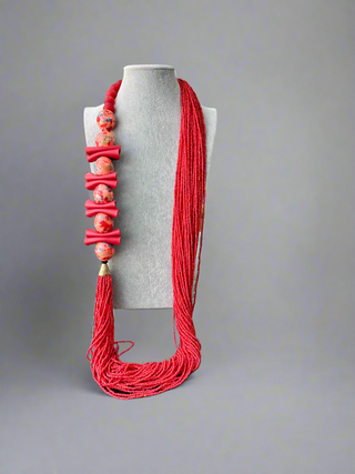 Ahoufe Adjubi Beaded Necklace