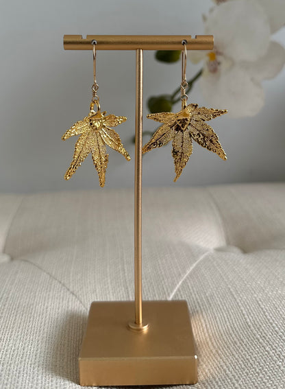 Anima Bojo Leaf Earrings