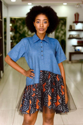 Obaapa Jeans Dress