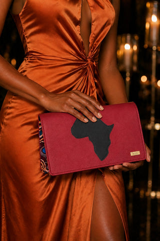 Africa Teiba Large Clutch Bag