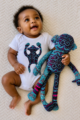 Elorm Baby Onesie and Toy