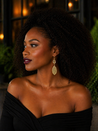 Aku Sika Leaf earrings